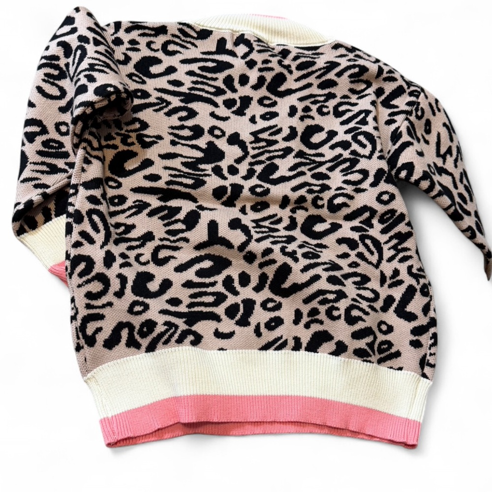 Leopard Varsity Sweater - Picture 5 of 13
